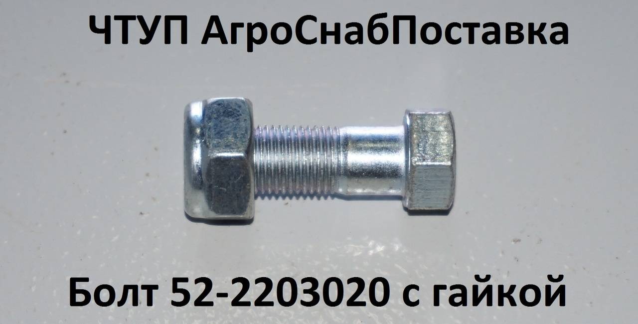 Болт 52-2203020 с гайкой