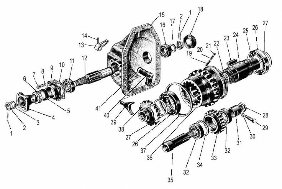 Раздаточная коробка (для Беларус – 920/920.2/920.3/952/952.2/952.3) (1802)