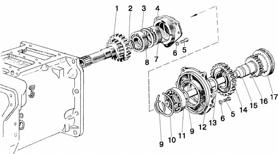 Корпус сцепления (понижающий редуктор) для трактора МТЗ-80