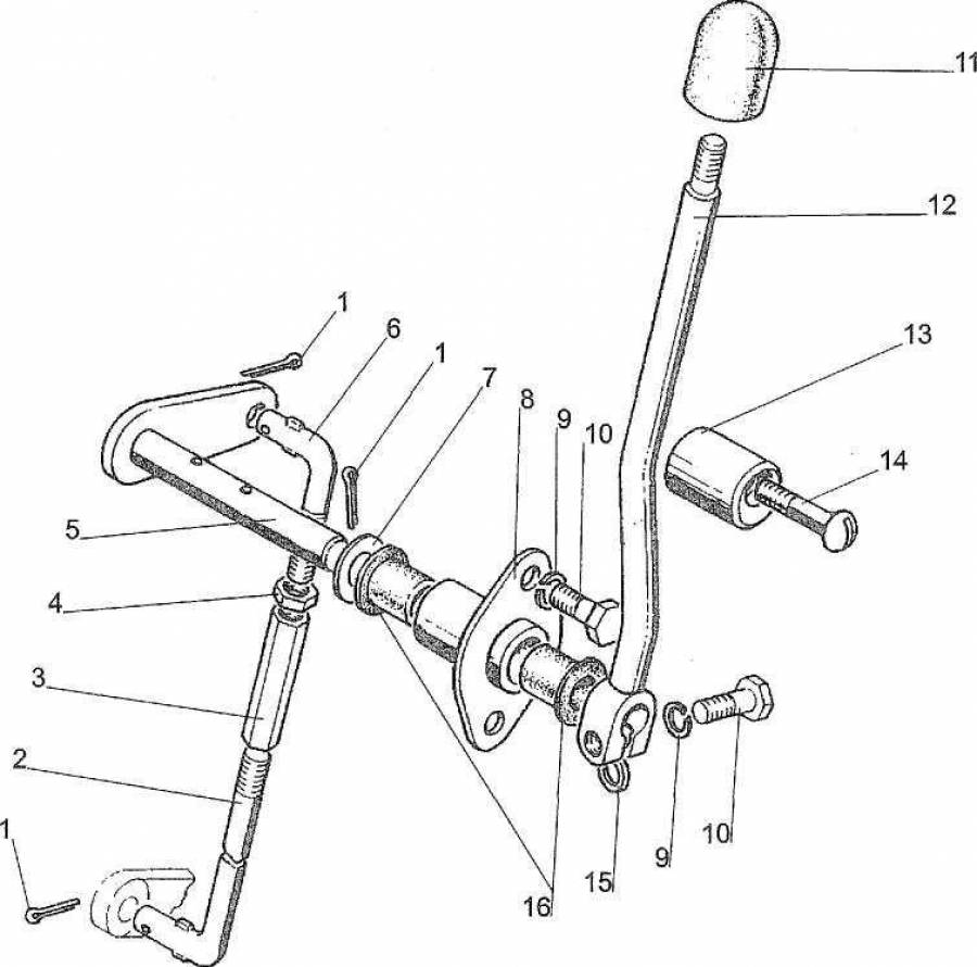Управление вом мтз. Тяги на ВОМ МТЗ. 70-3401093 Рукоятка МТЗ. Рычаг управления ВОМ МТЗ. Блокировка дифференциала МТЗ 320.