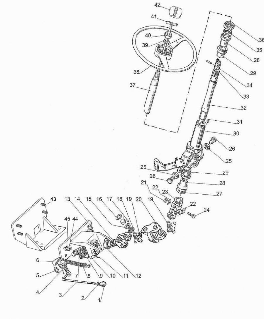 Привод рулевого механизма (3401)