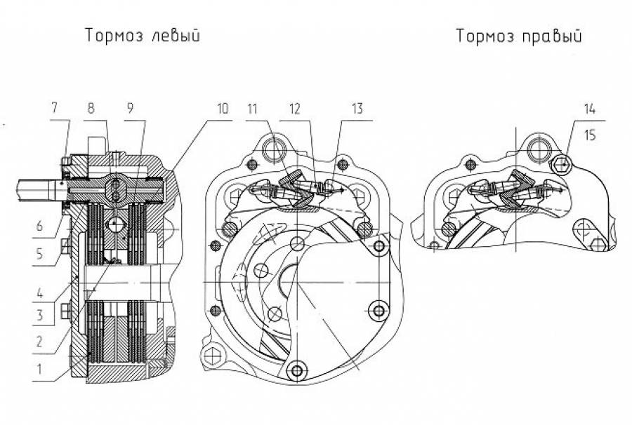 Тормоза рабочие (3502)