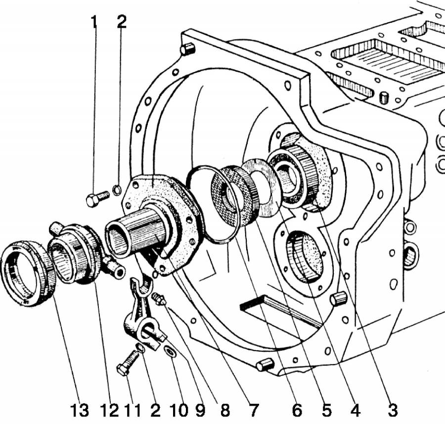 Корпус сцепления. Отводка (1601) для трактора МТЗ-80