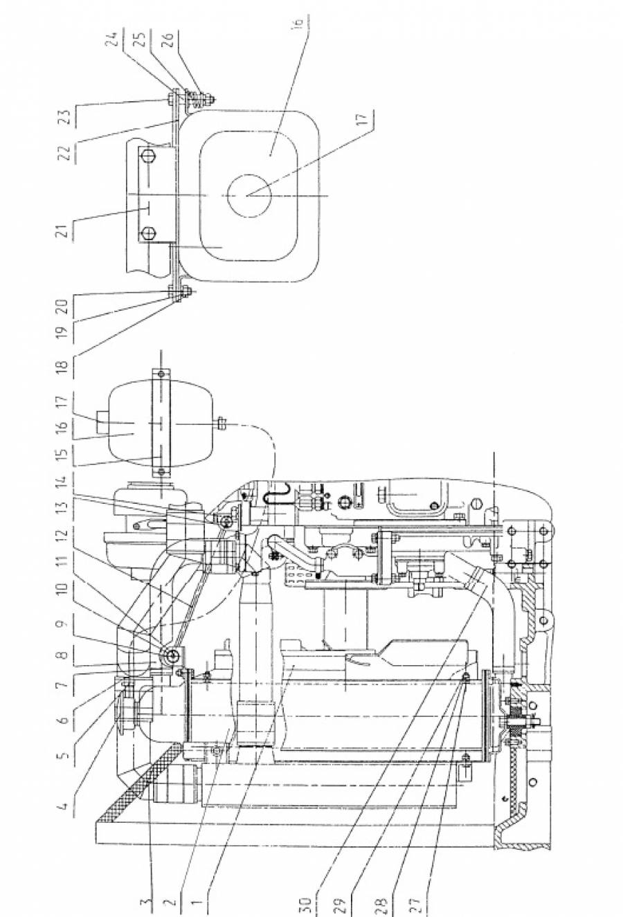 Блок охлаждения (для Д-245С2) (1301)