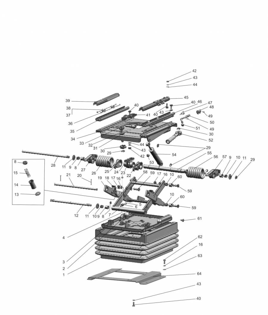 Подвеска сиденья (6801)