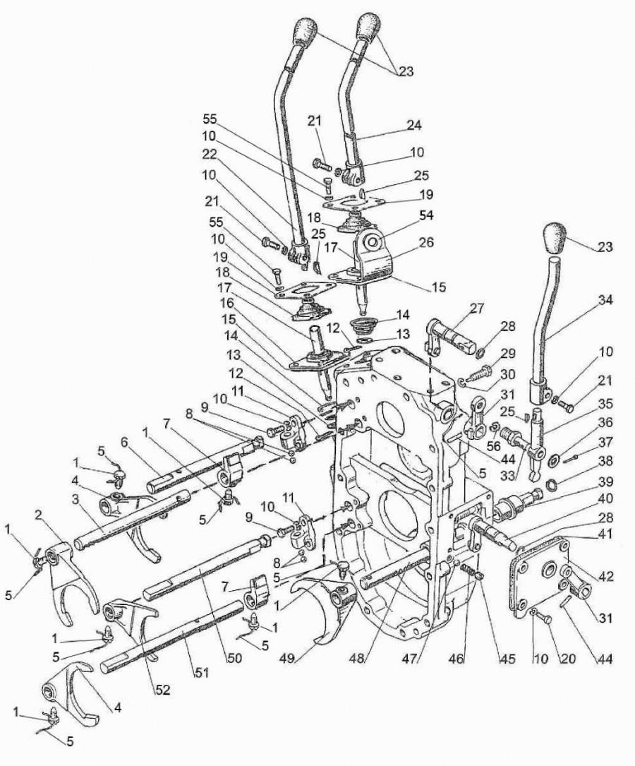 Механизм управления коробкой передач  (1702)